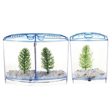 Load image into Gallery viewer, LED Light Triple Cube Betta Aquarium Box Separate Breeding Spawning Fish-Breeding-Box Isolation-Box Seedlings Aquarium Fish Tank
