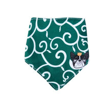 Load image into Gallery viewer, Pet Neckerchief Cat dog accessories scarf  Waterproof printing bandana Bibs Scarf Collar Pet saliva towel cotton triangle towel
