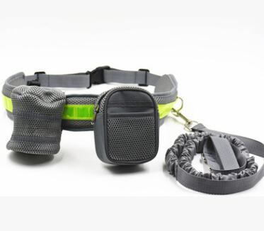 Adjustable Pet Sports Kit Cat Dog Hands Free Nylon Elastic Dog Leash Lead Strap Rope Waist Belt For Running Walking Hiking