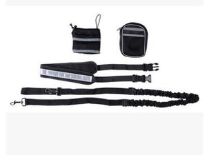 Adjustable Pet Sports Kit Cat Dog Hands Free Nylon Elastic Dog Leash Lead Strap Rope Waist Belt For Running Walking Hiking