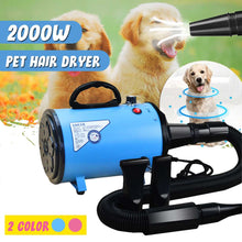 Load image into Gallery viewer, 2000W 220V~240V Dryer Blower Variable Speed Portable Dog Cat Pet Blow Hair Low Noise Hairdryer Grooming Dryer Cheap Pet Hair Dry
